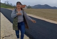 VIRALNI SNIMAK IZ SRBIJE: Žena kleknula i poljubila novi asfalt uz uzvik..