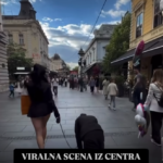 Viralna scena iz centra Beograda: onlifenserka šeta muškarca na povocu usred Knez Mihailove (VIDEO)